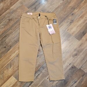 👖Celebrity Pink Tan Super Slimmer Cropped Pants